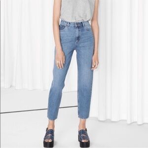NWT & Other Stories Mom Jean Denim High Waist Size 26 Stockholm $85